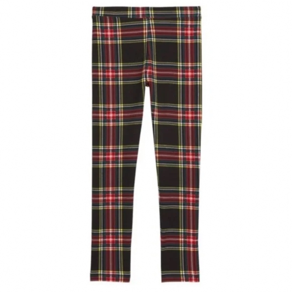 NWOT Crewcuts‎ Girls Holiday Tartan Plaid Leggings Size 6-7